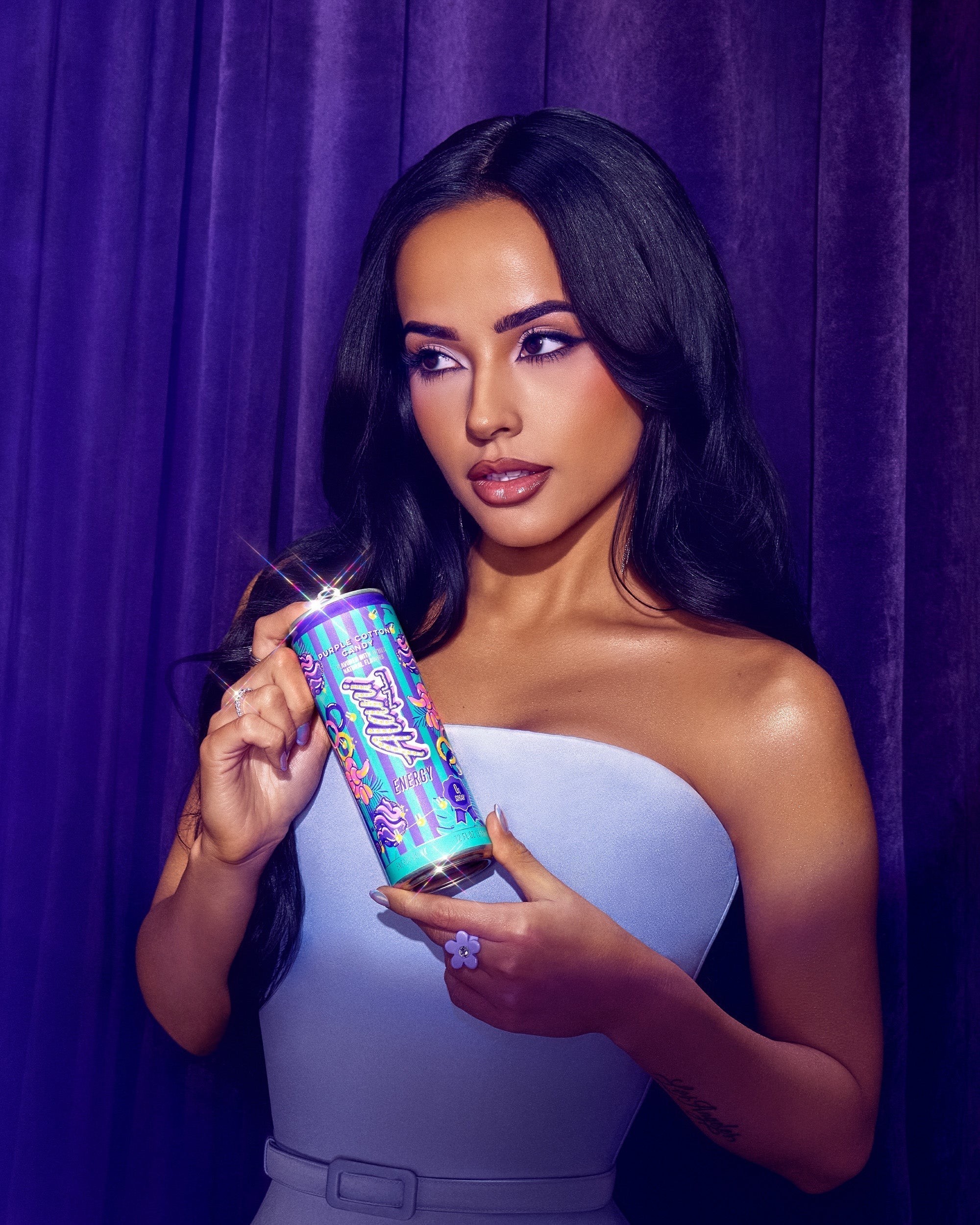 energy drink - purple cotton candy